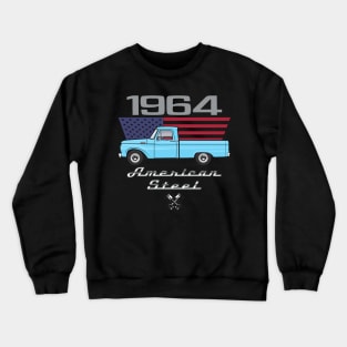 Light Blue American steel Crewneck Sweatshirt